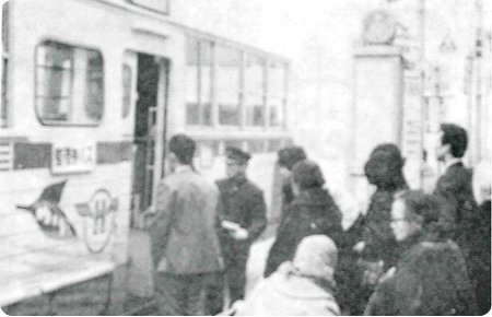 整理券バスの様子